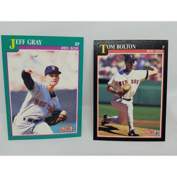 Vintage 1991 Red Sox Baseball Card Bundle - Lot of 6 Score Original Card - Picture 5 of 8